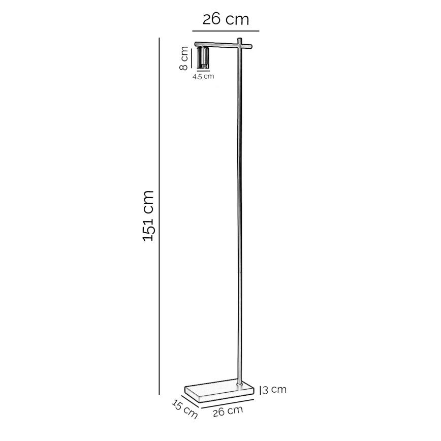 ONLI - Lattialamppu CROSS 1xE27/22W/230V musta/messinki