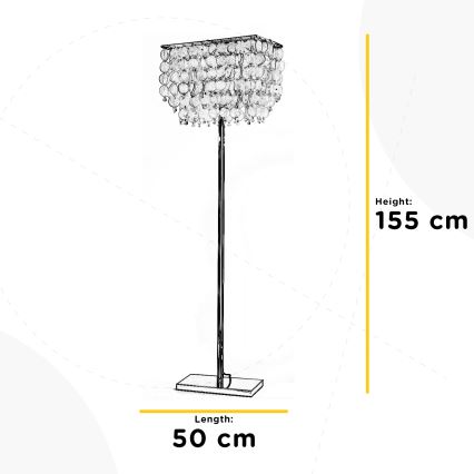 ONLI - Lattialamppu MAKANI 4xE14/6W/230V