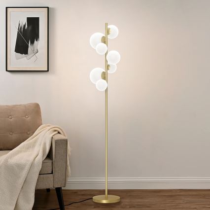 ONLI - Lattialamppu PALOMA 7xG9/10W/230V kulta