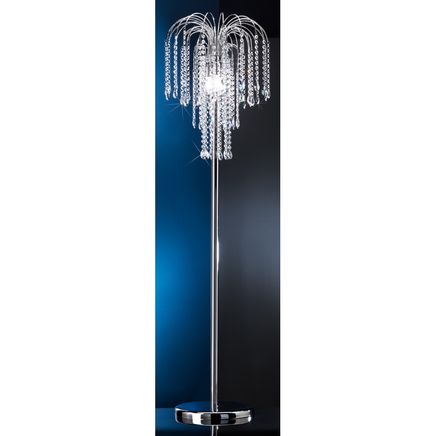 ONLI - Lattialamppu PIOGGIA 3xE14/6W/230V kiiltävä kromi