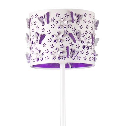 ONLI - Lattialamppu TITILLA 1xE27/22W/230V violetti/valkoinen