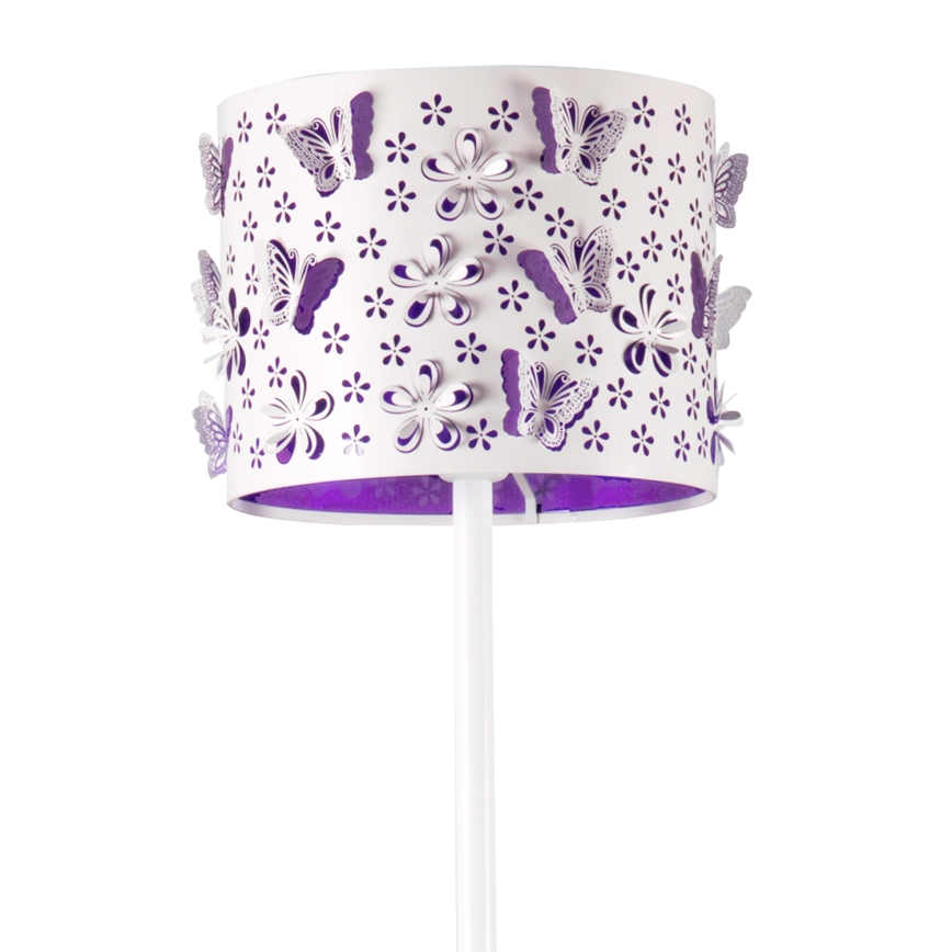 ONLI - Lattialamppu TITILLA 1xE27/22W/230V violetti/valkoinen
