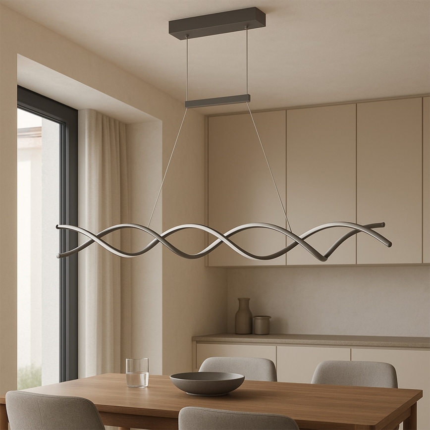 ONLI - LED-kattokruunu johdossa DNA LED/24W/230V 4000K hopea