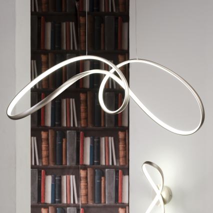 ONLI - LED-kattokruunu johdossa INFINITY LED/50W/230V 4500K mattakromi