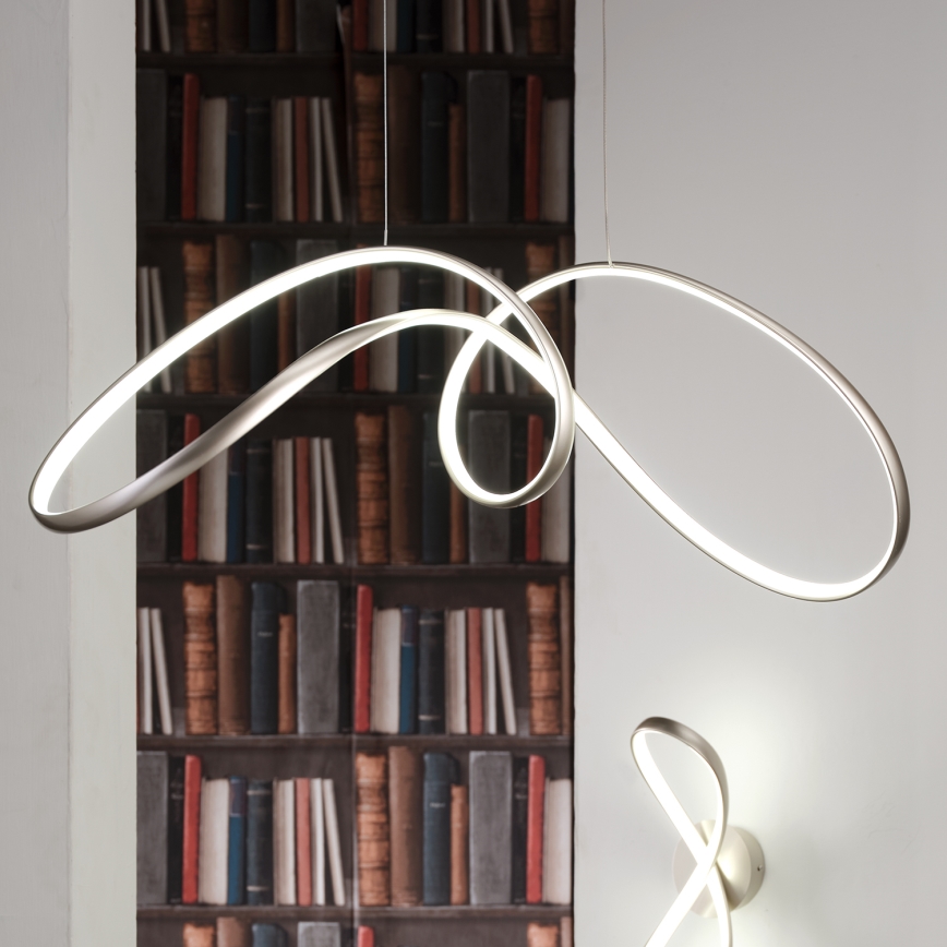 ONLI - LED-kattokruunu johdossa INFINITY LED/50W/230V 4500K mattakromi