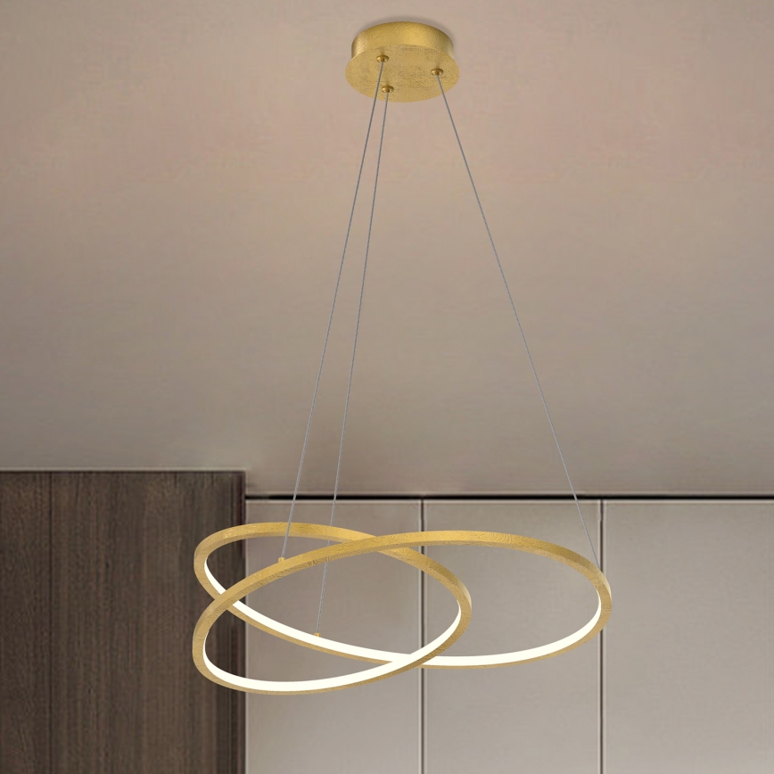 ONLI - LED-kattokruunu johdossa LIBERTY LED/30W/230V 4000K kulta