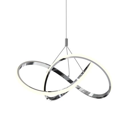 ONLI - LED-kattokruunu johdossa LOOP LED/40W/230V 4000K kiiltävä kromi