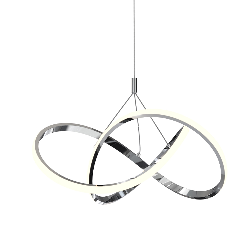ONLI - LED-kattokruunu johdossa LOOP LED/40W/230V 4000K kiiltävä kromi