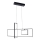 ONLI - LED-kattokruunu johdossa SQUID LED/60W/230V 4000K musta