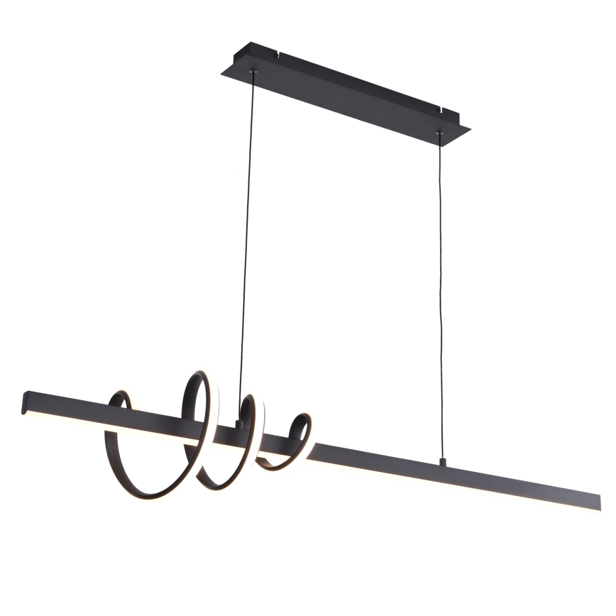 ONLI - LED-kattokruunu johdossa SWING LED/30W/230V 4000K musta