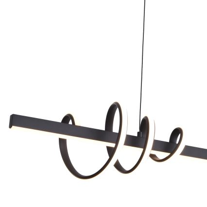 ONLI - LED-kattokruunu johdossa SWING LED/30W/230V 4000K musta