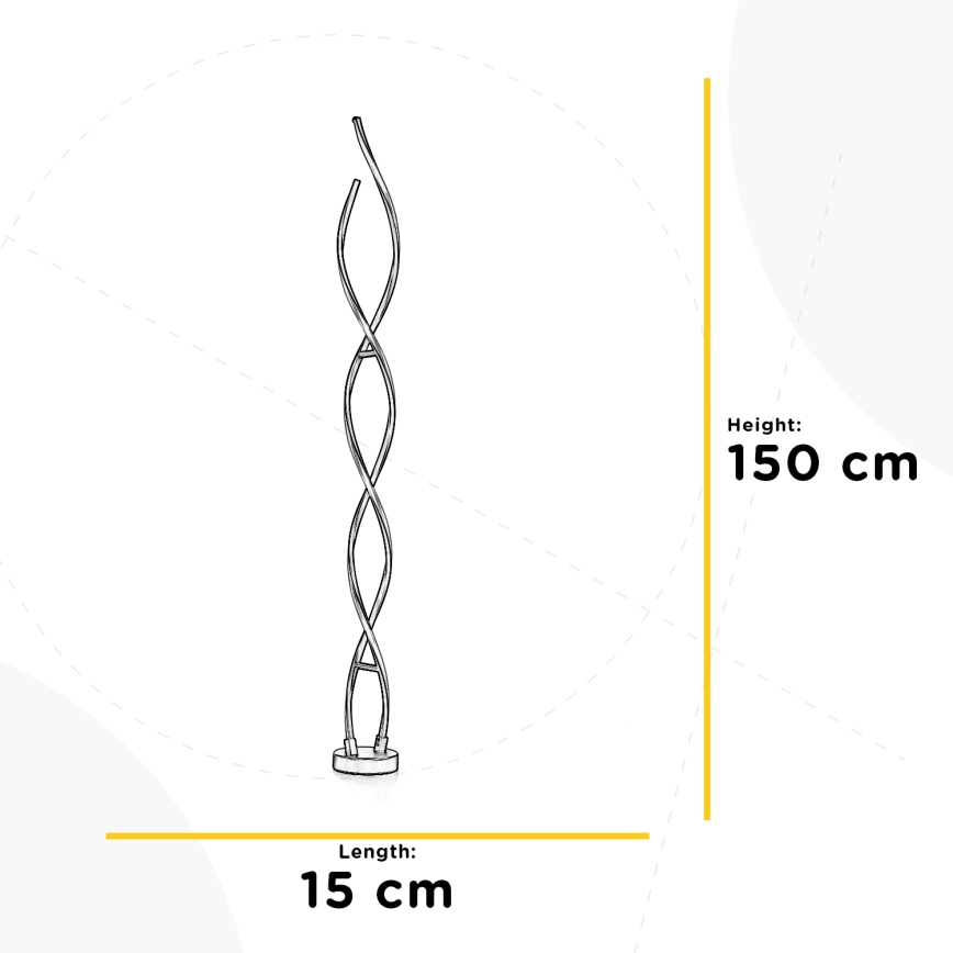 ONLI - LED-lattiavalaisin DNA LED/24W/230V 4000K hopea