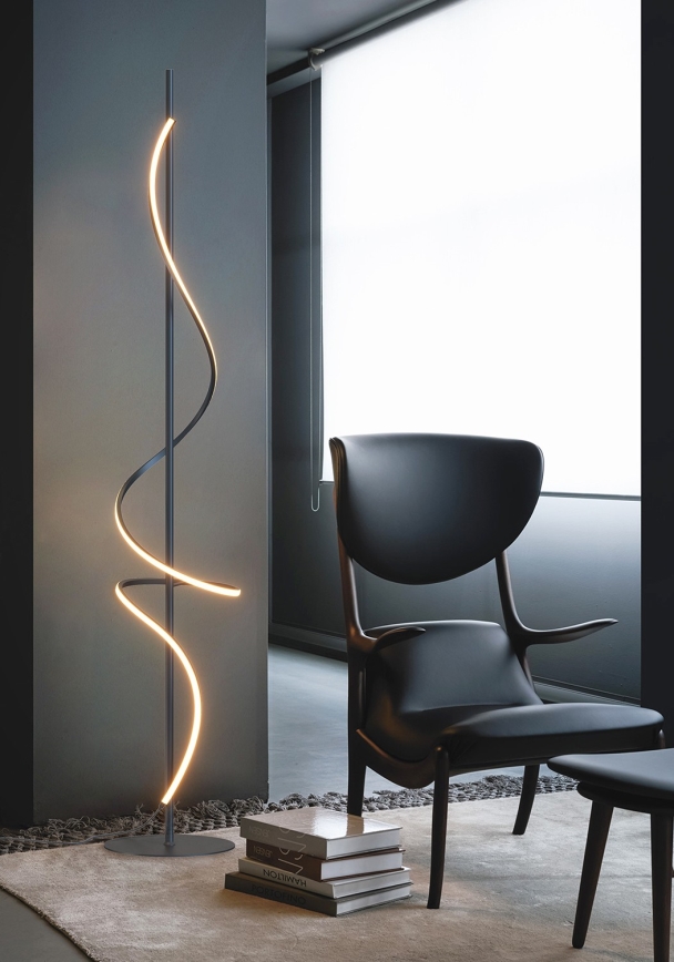 ONLI - LED-lattiavalaisin TWIST LED/24W/230V 4000K musta