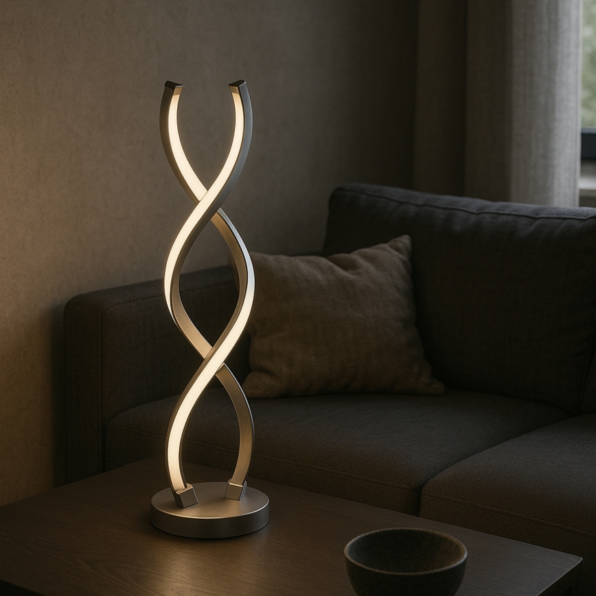 ONLI - LED-pöytävalaisin DNA LED/12W/230V 4000K 48,5 cm hopea