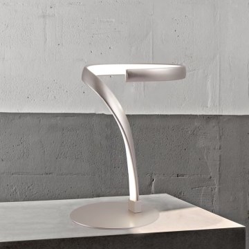 ONLI - LED-pöytävalaisin INFINITY LED/12W/230V 4500K 24 cm mattakromi