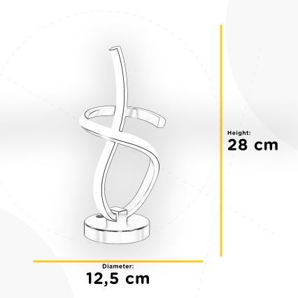 ONLI - LED-pöytävalaisin KIRA LED/10W/230V 4000K 28 cm kulta