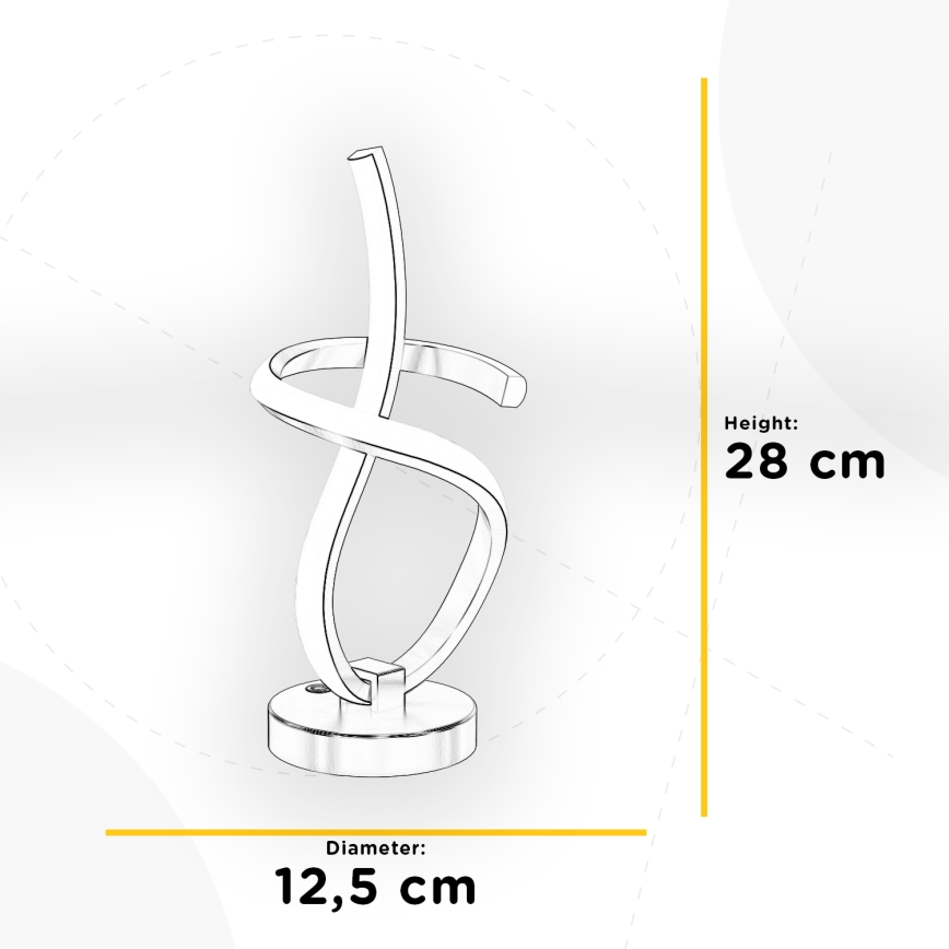 ONLI - LED-pöytävalaisin KIRA LED/10W/230V 4000K 28 cm kulta