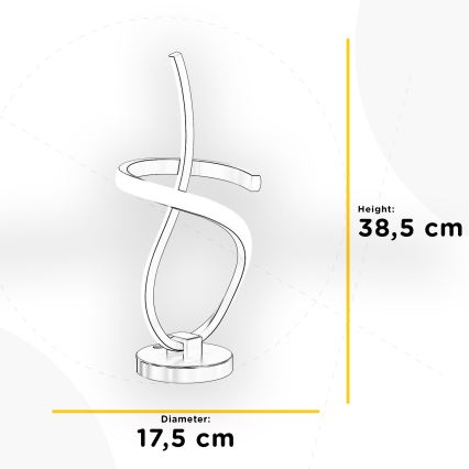 ONLI - LED-pöytävalaisin KIRA LED/12W/230V 4000K 38,5 cm kulta