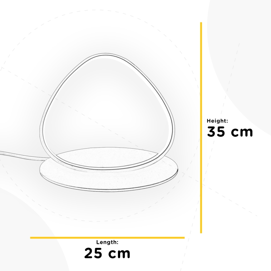 ONLI - LED-pöytävalaisin ROMEO LED/16W/230V 4000K 35 cm valkoinen
