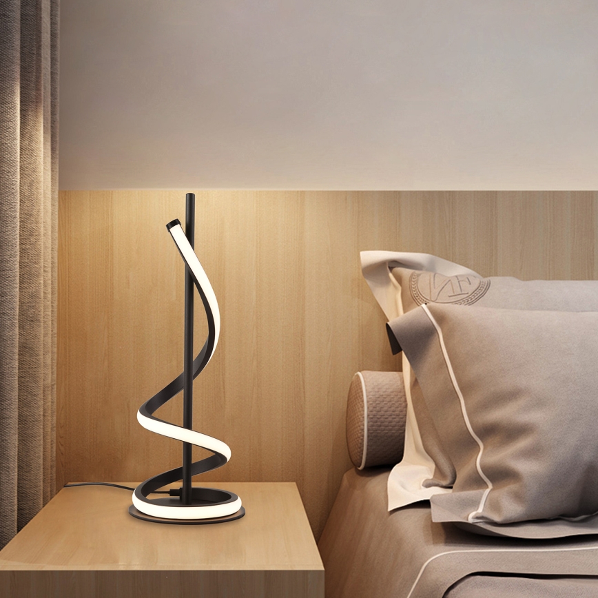 ONLI - LED-pöytävalaisin TWIST LED/12W/230V 4000K 40 cm musta