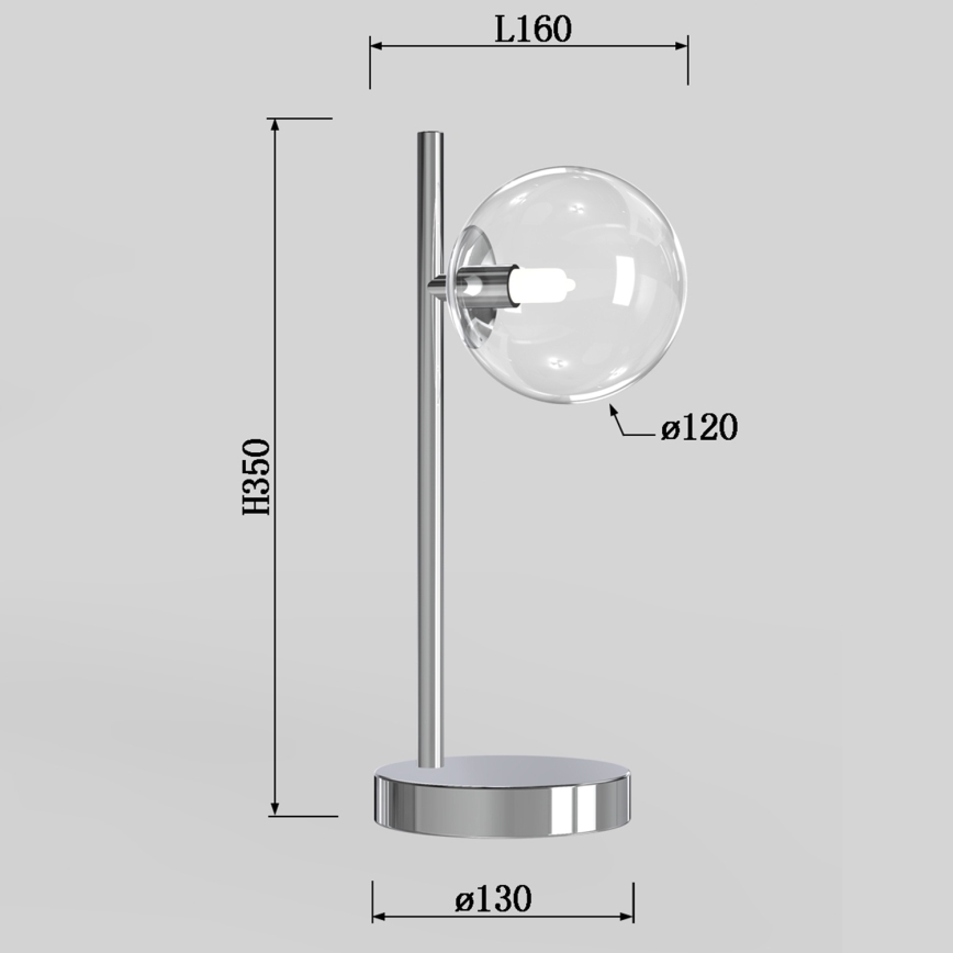 ONLI - Pöytälamppu KIMBERLY 1xG9/6W/230V kiiltävä kromi