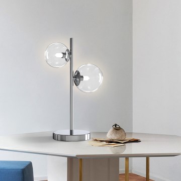 ONLI - Pöytälamppu KIMBERLY 2xG9/6W/230V kiiltävä kromi