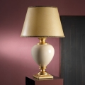 ONLI - Pöytävalaisin AMADEUS 1xE27/15W/230V 72 cm beige/kulta