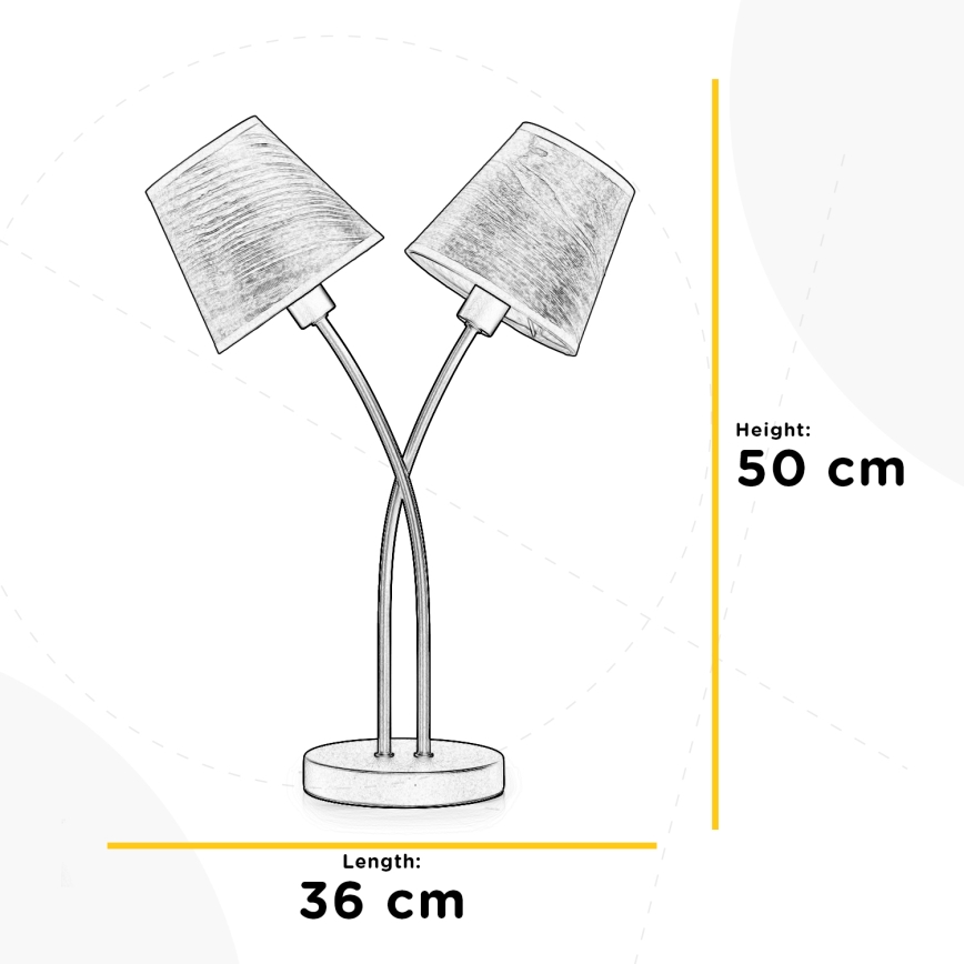ONLI - Pöytävalaisin ASIA 2xE14/6W/230V 50 cm