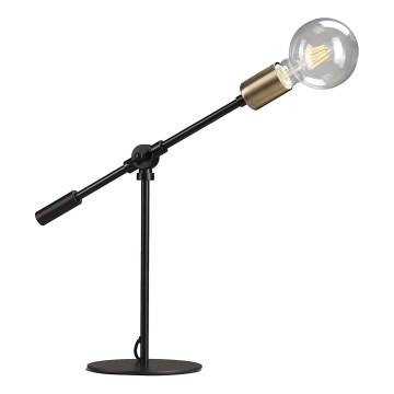 ONLI - Pöytävalaisin ASTE 1xE27/15W/230V 45 cm musta/kulta