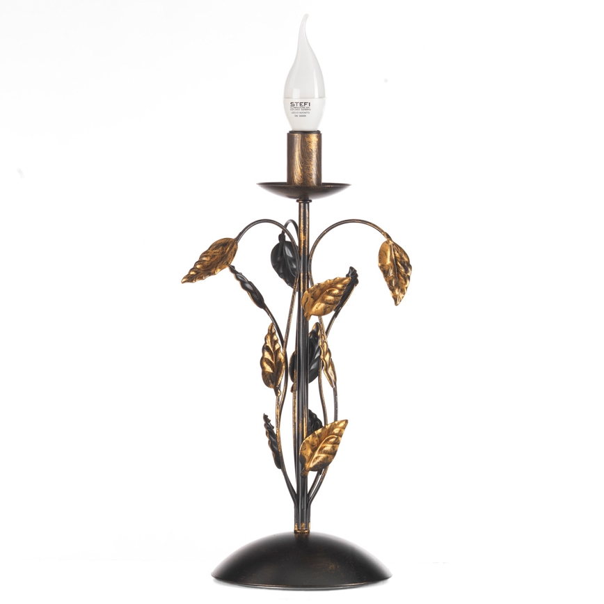 ONLI - Pöytävalaisin COLLANA 1xE14/6W/230V 40 cm pronssi