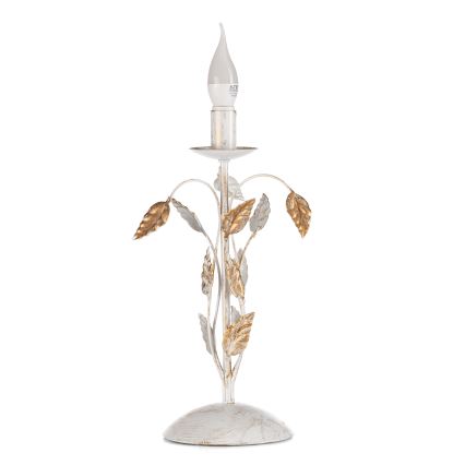 ONLI - Pöytävalaisin COLLANA 1xE14/6W/230V 40 cm valkoinen