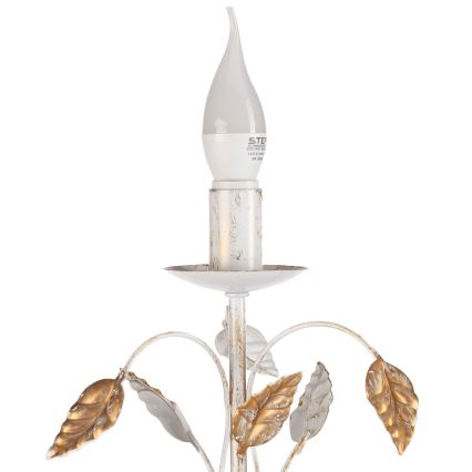 ONLI - Pöytävalaisin COLLANA 1xE14/6W/230V 40 cm valkoinen