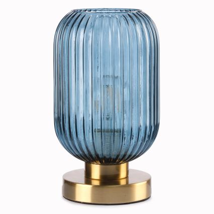 ONLI - Pöytävalaisin DOROTY 1xE27/22W/230V sininen/kulta