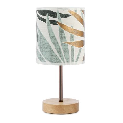 ONLI - Pöytävalaisin FLORA 1xE27/22W/230V 28 cm vihreä/kulta