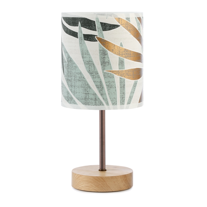 ONLI - Pöytävalaisin FLORA 1xE27/22W/230V 28 cm vihreä/kulta