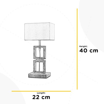 ONLI - Pöytävalaisin KISAR 1xE27/22W/230V