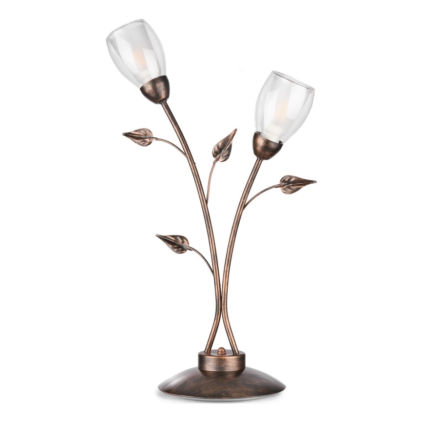 ONLI - Pöytävalaisin LILIANA 2xE14/6W/230V 60 cm