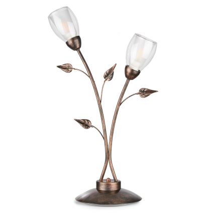 ONLI - Pöytävalaisin LILIANA 2xE14/6W/230V 60 cm
