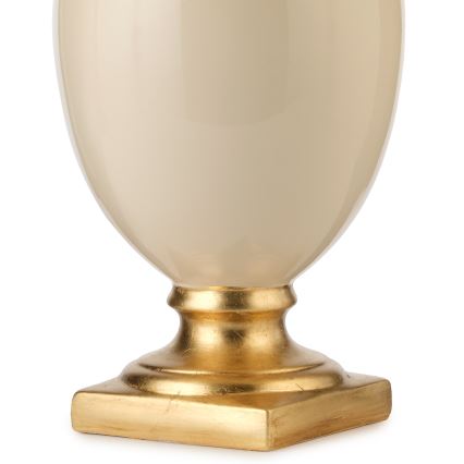 ONLI - Pöytävalaisin MOZART 1xE27/22W/230V beige/kulta 75 cm