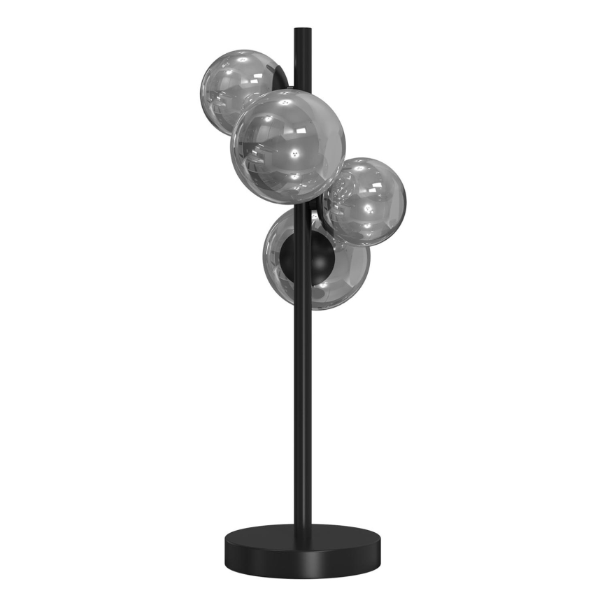 ONLI - Pöytävalaisin PALOMA 4xG9/10W/230V 48 cm musta/savuinen