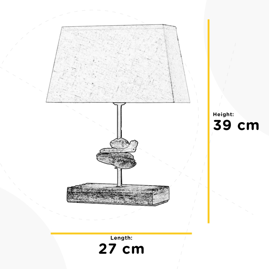 ONLI - Pöytävalaisin SEREGON 1xE27/22W/230V