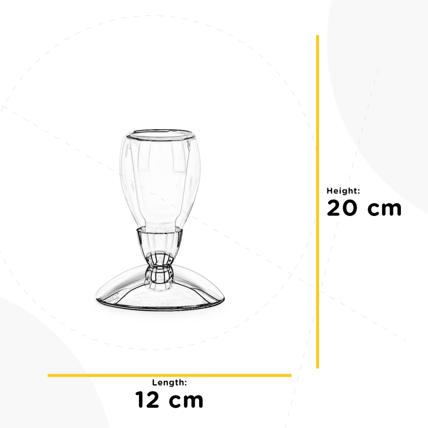 ONLI - Pöytävalaisin SHARON 1xE14/6W/230V 20 cm