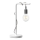 ONLI - Pöytävalaisin WIRE 1xE27/15W/230V 48 cm harmaa/valkoinen