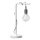 ONLI - Pöytävalaisin WIRE 1xE27/15W/230V 50 cm harmaa/valkoinen