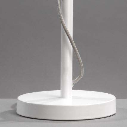ONLI - Pöytävalaisin WIRE 1xE27/15W/230V 50 cm harmaa/valkoinen