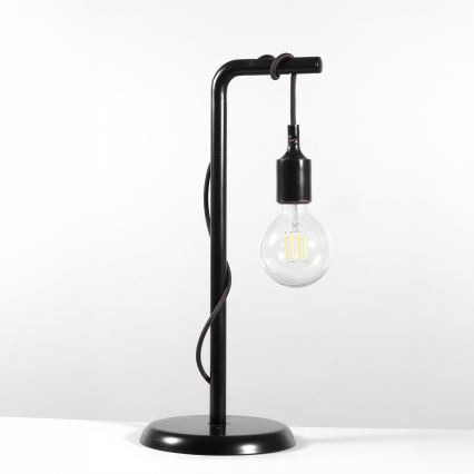 ONLI - Pöytävalaisin WIRE 1xE27/15W/230V 50 cm musta