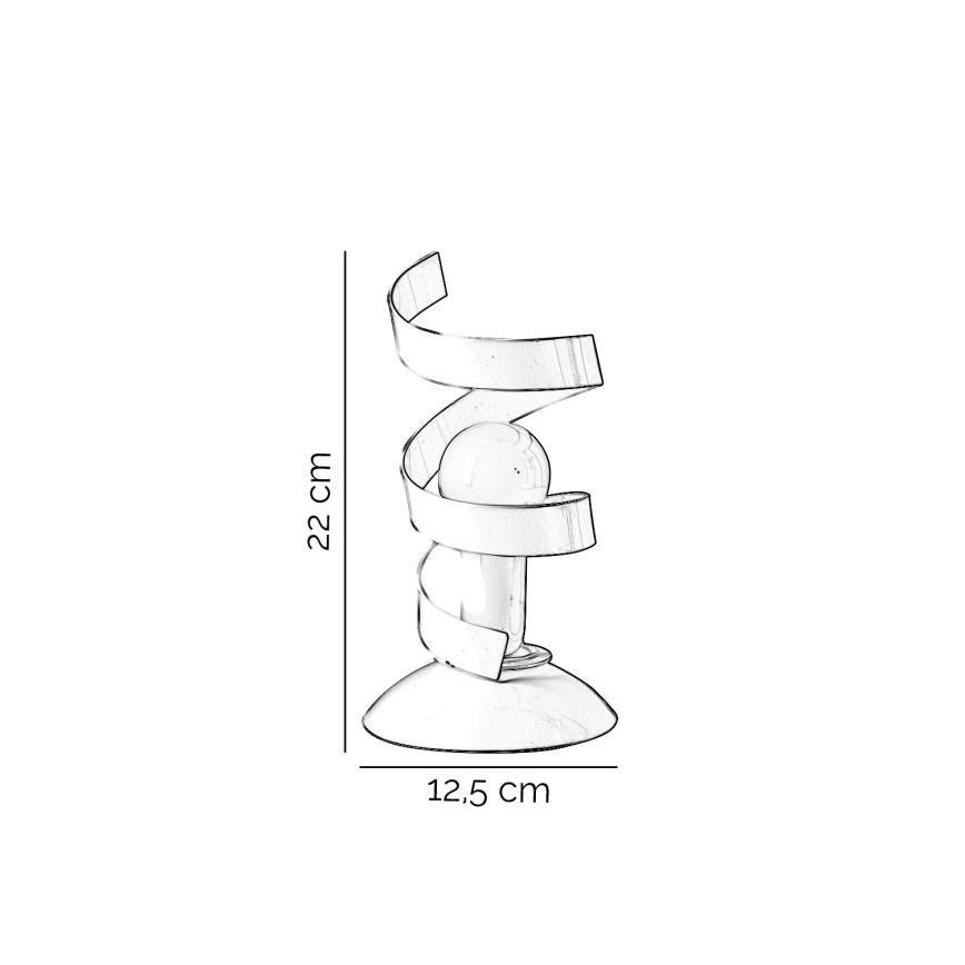 ONLI - Pöytävalaisin ZOE 1xE14/6W/230V 22 cm valkoinen