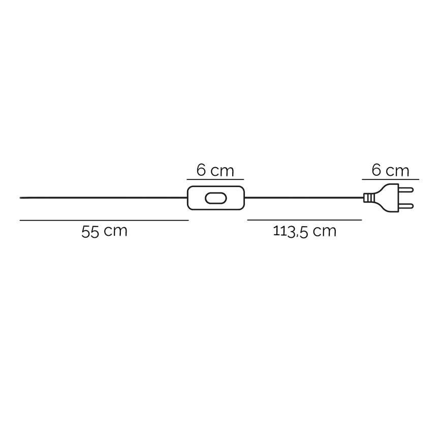 ONLI - Pöytävalaisin ZOE 1xE14/6W/230V 22 cm valkoinen