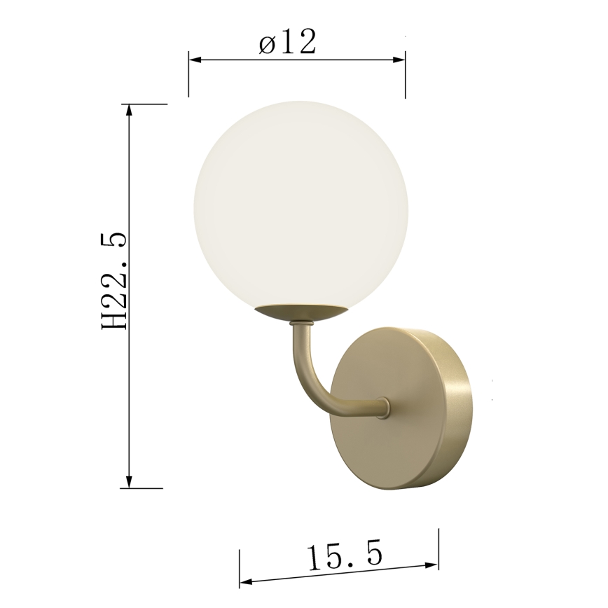 ONLI - Seinävalaisin PALOMA 1xG9/10W/230V kulta