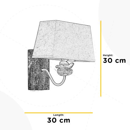 ONLI - Seinävalaisin SEREGON 1xE27/22W/230V